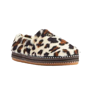 Ariat Ladies Snuggle Cream Leopard Slippers AR2271-114