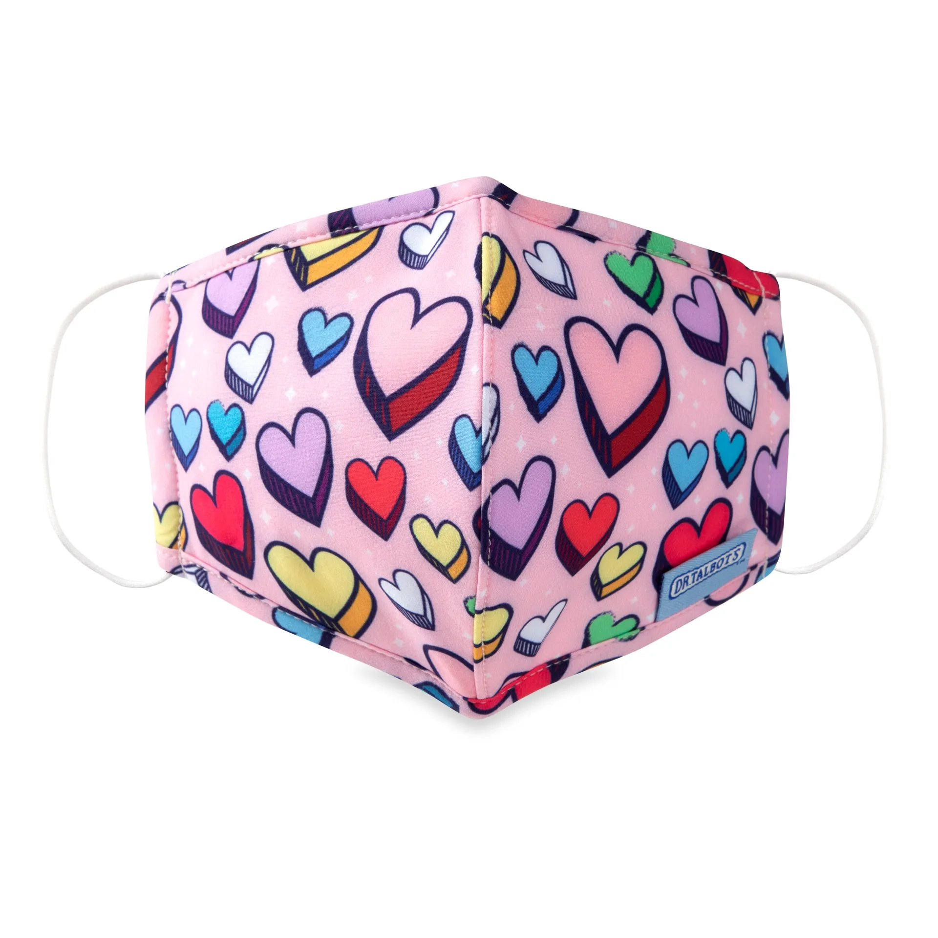 Cloth Face Mask - Ages 6-12 - 1 pack - Hearts