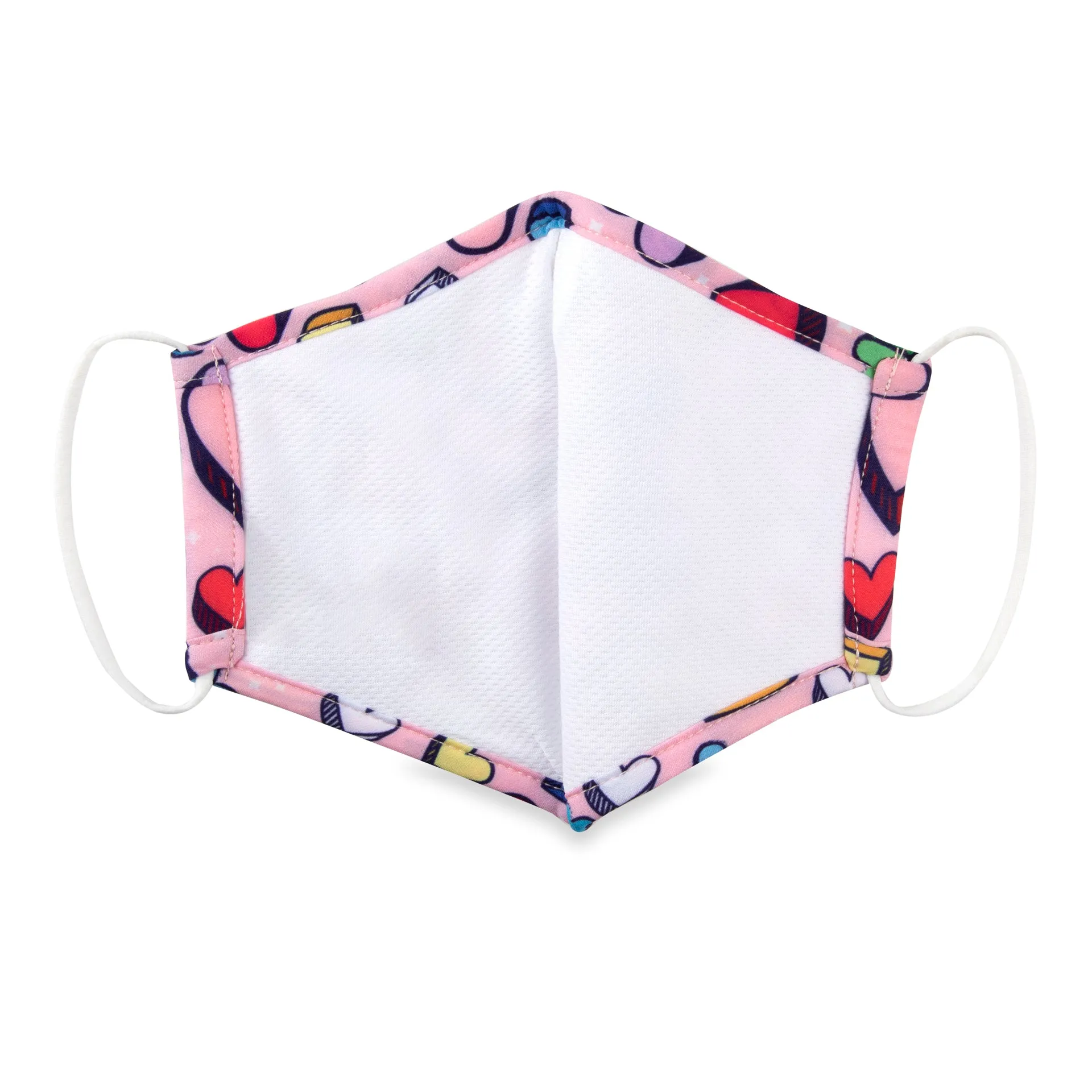 Cloth Face Mask - Ages 6-12 - 1 pack - Hearts
