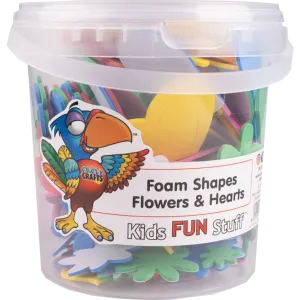 Foam Shapes Flower & Hearts