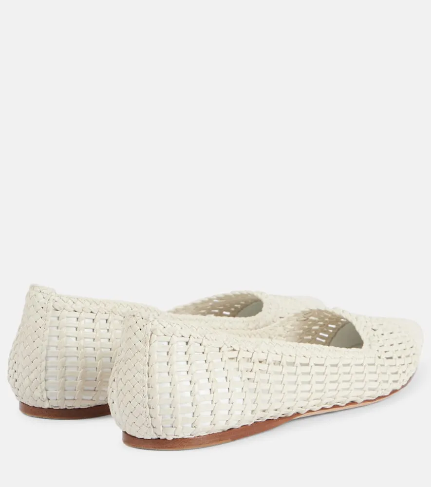 Gabriela Hearst Milos woven leather ballet flats