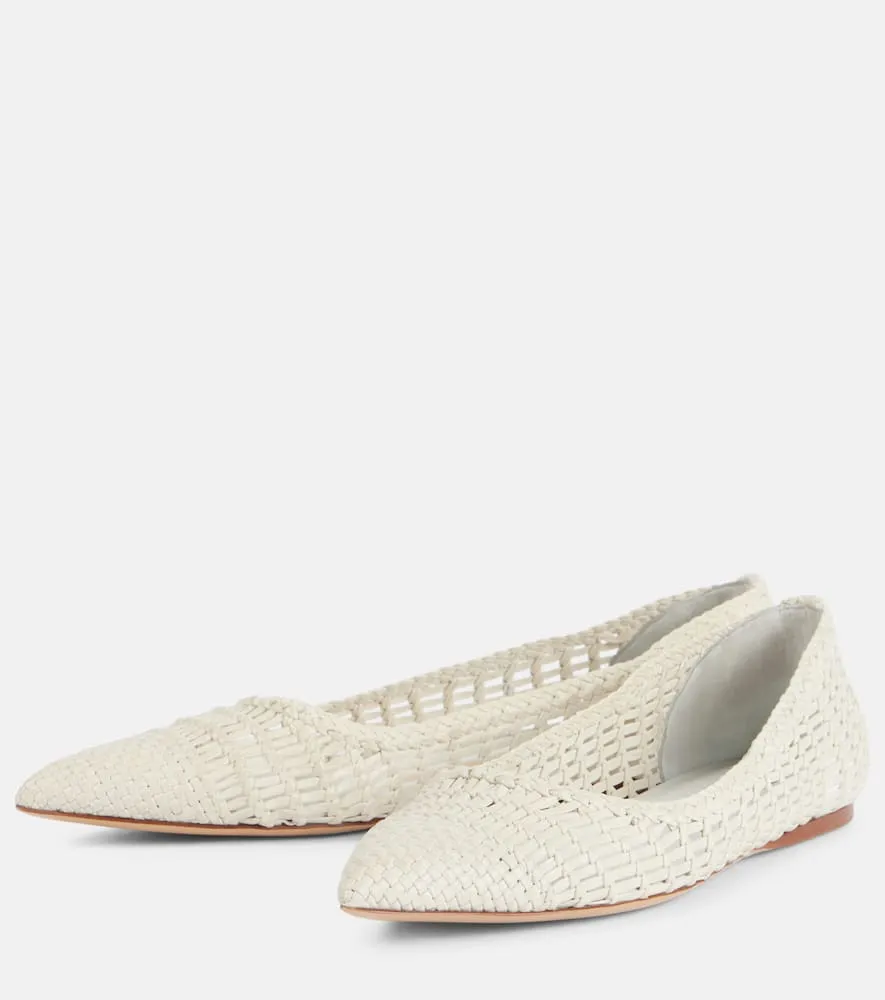 Gabriela Hearst Milos woven leather ballet flats