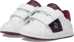 Heritage Court II Bear EZ Polo Ralph Lauren Sneakers, White/Wine