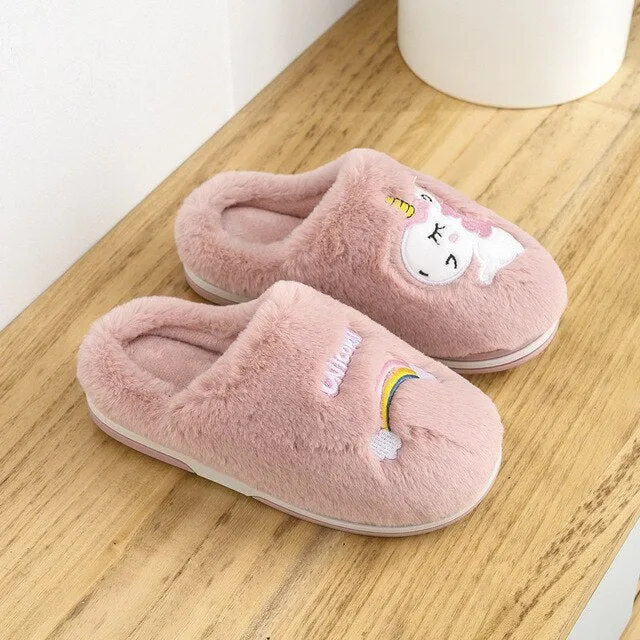 Kids Unicorn Mule Slippers