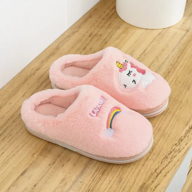 Kids Unicorn Mule Slippers