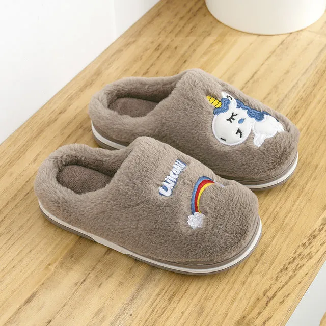 Kids Unicorn Mule Slippers