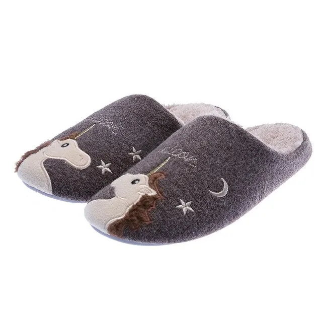 Moon Unicorn Slippers