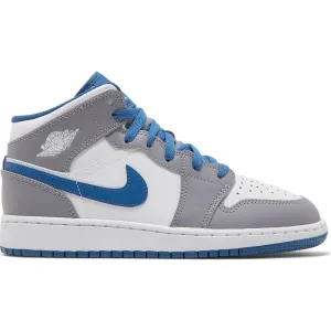 Nike Air Jordan 1 Mid GS sneakers, gray