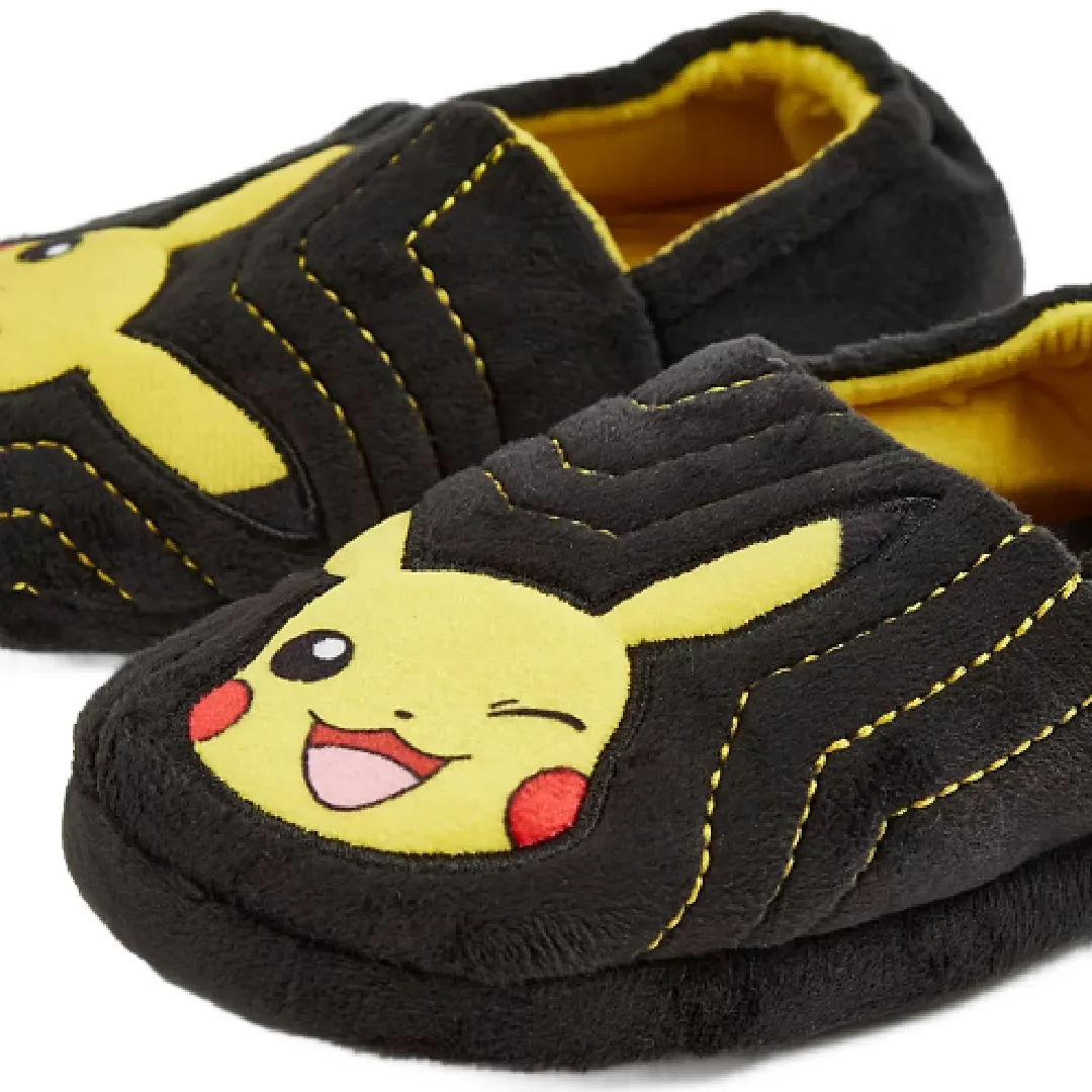 POKÉMON Black Pikachu Slippers