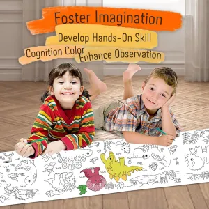 Sticky Children's Drawing Roll Coloring Paper Random Design - 3M