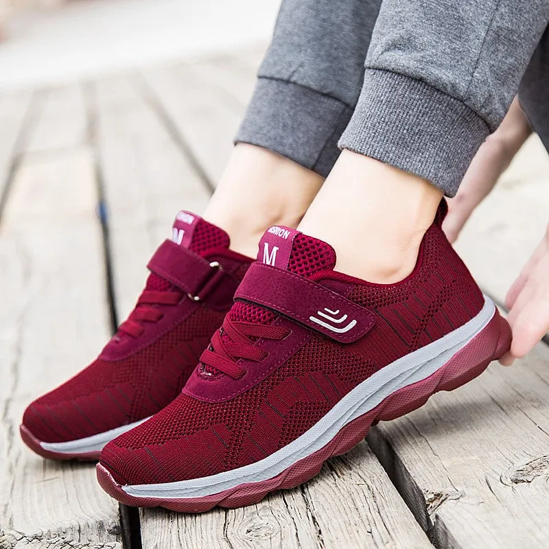 Women's breathable anti-skid platform tennis sneakers