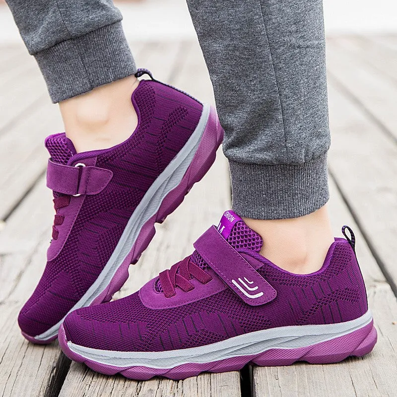 Women's breathable anti-skid platform tennis sneakers