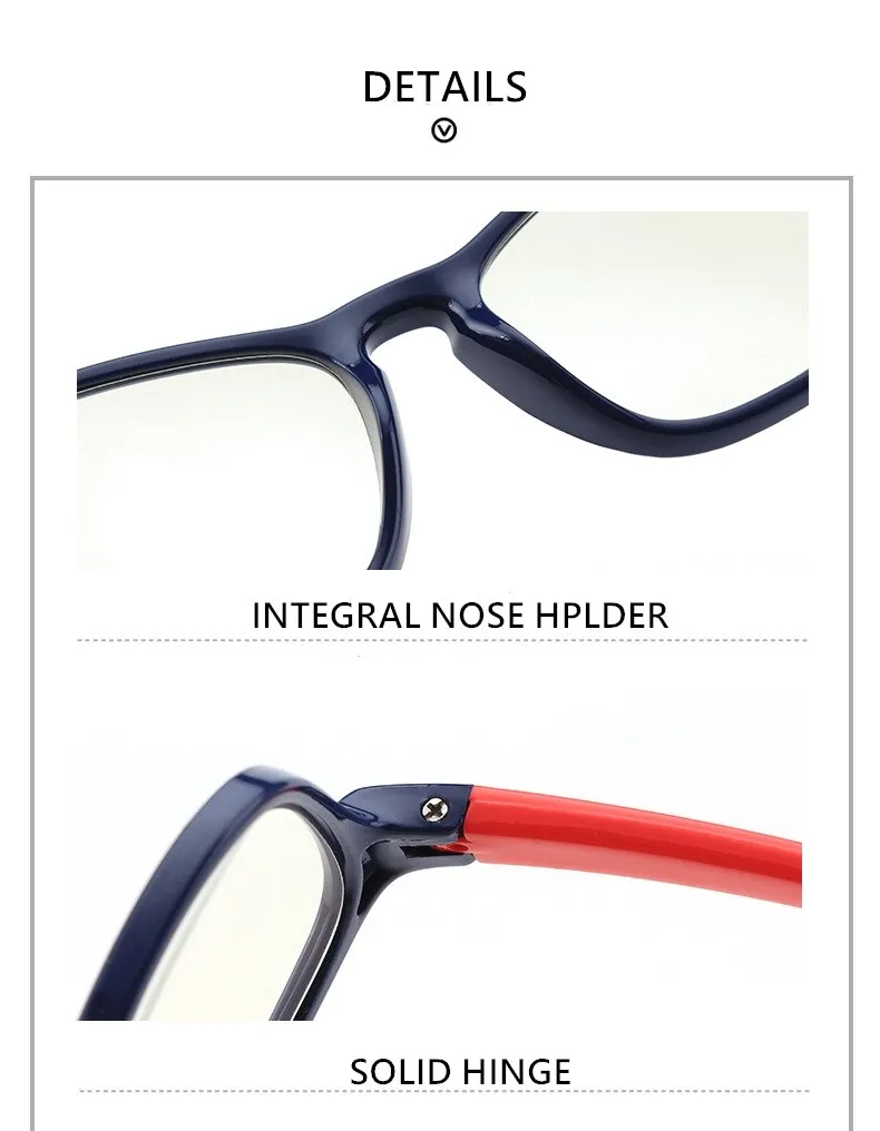 Yimaruili Unisex Children's Full Rim Silicone Frame Eyeglasses F891