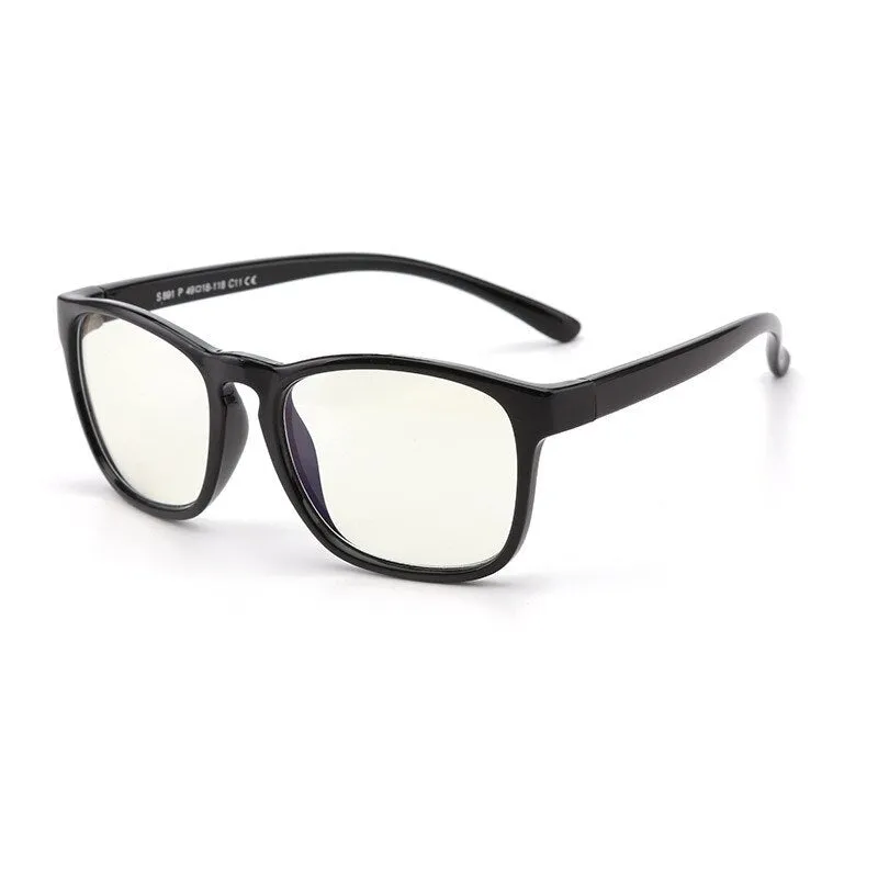 Yimaruili Unisex Children's Full Rim Silicone Frame Eyeglasses F891