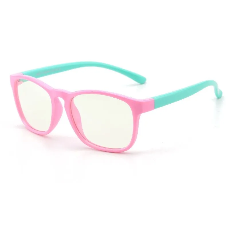 Yimaruili Unisex Children's Full Rim Silicone Frame Eyeglasses F891